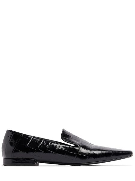 Skinn loafers Loulou Studio svart