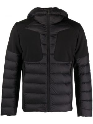 Páperová bunda na zips s kapucňou Colmar čierna