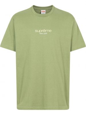 Klasyczna t-shirt Supreme, zielony