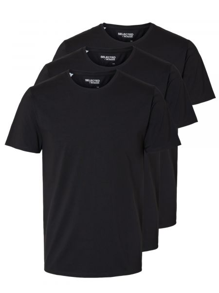 T-shirt Selected Homme sort