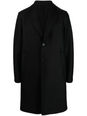 Vlnený kabát Harris Wharf London čierna