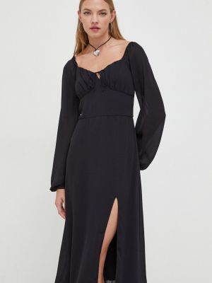 Sukienka midi Hollister Co. czarna