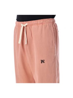 Pantalones de chándal de algodón Palm Angels rosa