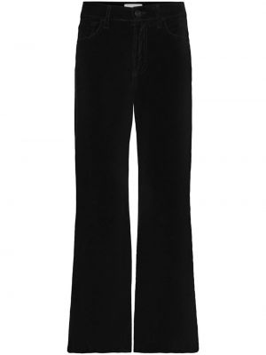 Aksamitne jeansy Frame czarne