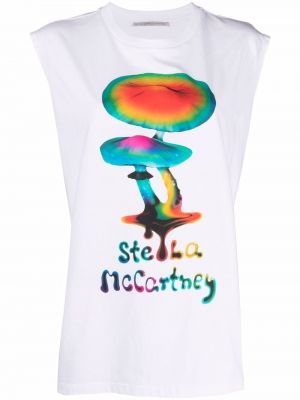 Abstrakt trykk trykt t-skjorte Stella Mccartney hvit