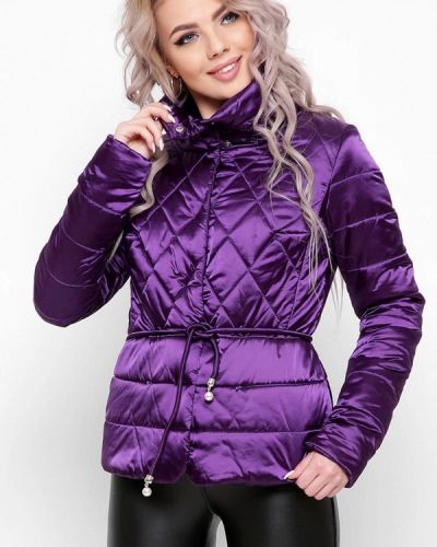 Утеплена куртка Carica&x-woyz, фіолетова