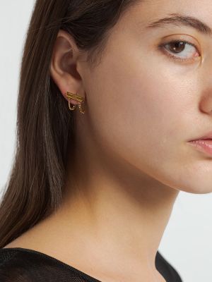 Aszimmetrikus fülbevaló Saint Laurent aranyszínű