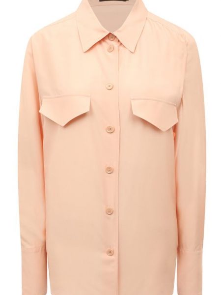 Шелковая рубашка из вискозы Windsor оранжевая