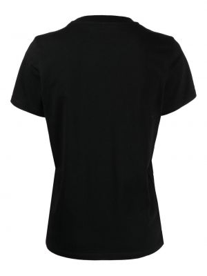 T-shirt aus baumwoll mit print Maison Kitsuné schwarz