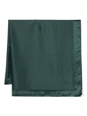 Fular de mătase cu imagine Lanvin verde