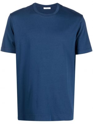 T-shirt aus baumwoll mit rundem ausschnitt Boglioli blau