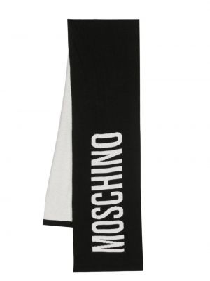 Echarpe en tricot Moschino noir