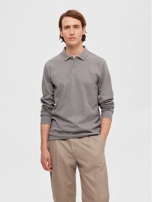 Polo Selected Homme grigio