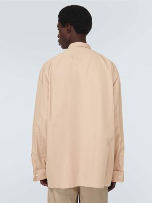 Camisa de algodón Prada beige