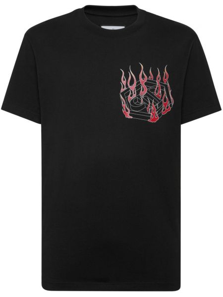 T-krekls ar apdruku Philipp Plein melns