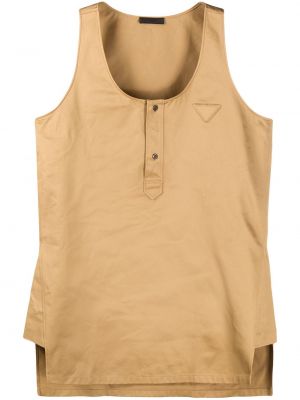 Camisa sin mangas Prada marrón