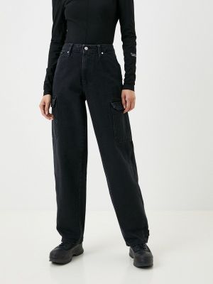 Черные прямые джинсы Calvin Klein Jeans