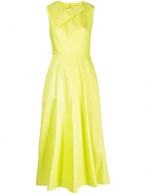 Sukienka midi plisowana Roland Mouret żółta
