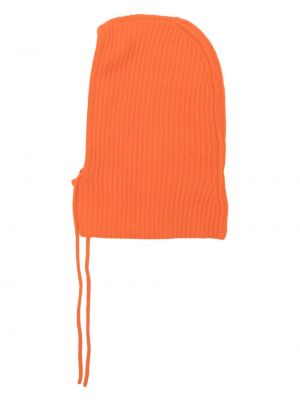 Cappello con visiera di cachemire Wild Cashmere arancione