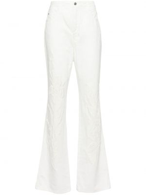 Bootcut džínsy s vysokým pásom Ermanno Scervino biela
