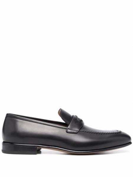 Skinn loafers Salvatore Ferragamo svart