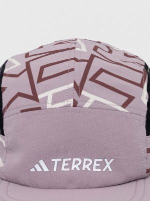 Kapa s printom Adidas Terrex ljubičasta