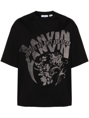 Tričko s potlačou Lanvin čierna