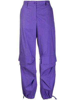 Bavlnené cargo nohavice P.a.r.o.s.h. fialová