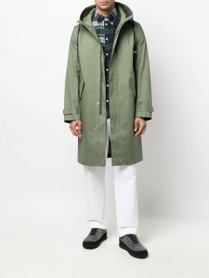 Manteau à capuche Mackintosh vert