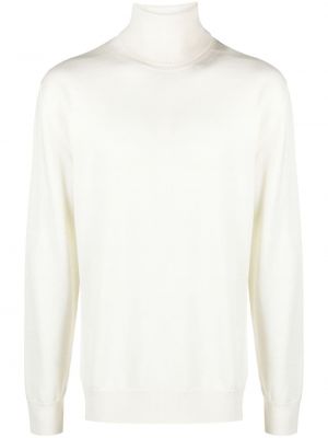 Вълнен пуловер Jil Sander бяло