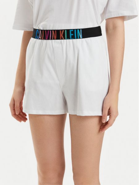 Relaxed шорти Calvin Klein Underwear бяло