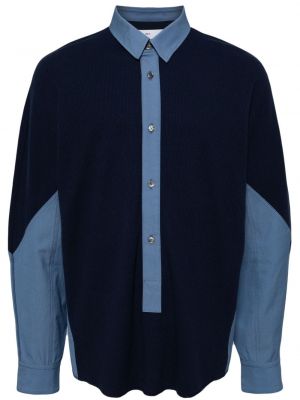 Βαμβακερό πουκάμισο Toga μπλε