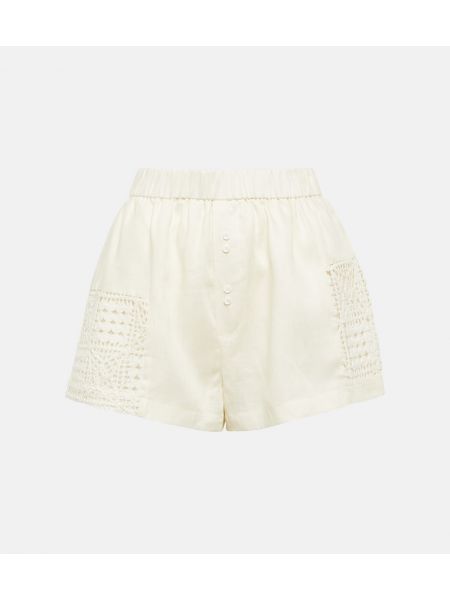 Shorts en coton Sir. blanc