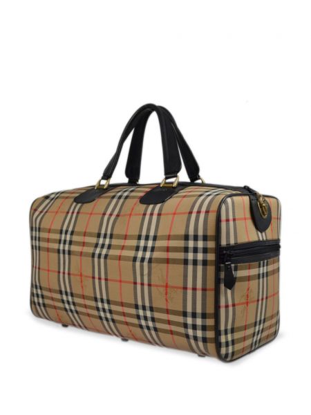 Kostkovaná cestovní taška Burberry Pre-owned