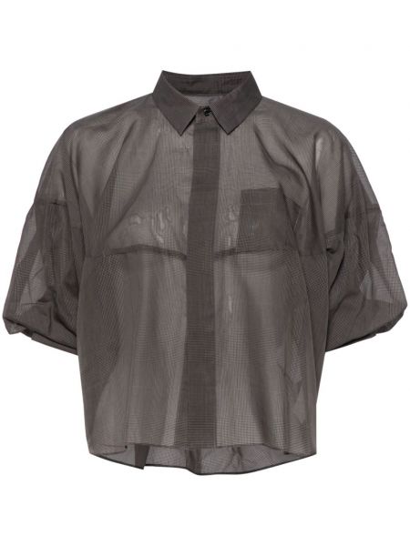Прозрачна риза Sacai сиво
