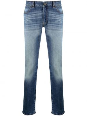 Madala vöökohaga sirged teksapüksid Pt01 sinine