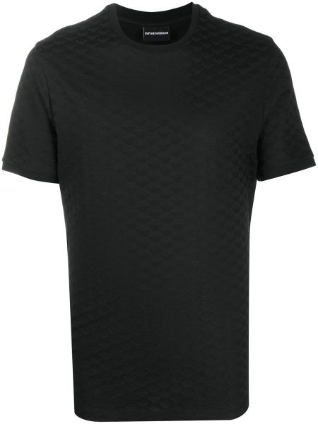 Einfarbige t-shirt Emporio Armani schwarz