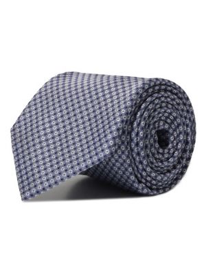 Голубой шелковый галстук Giorgio Armani