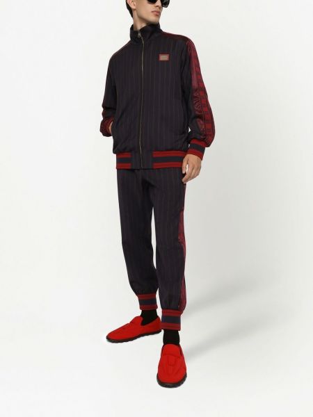Dryžuotos sportinės kelnes Dolce & Gabbana