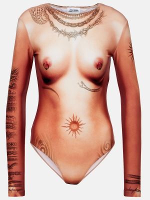 Body con estampado Jean Paul Gaultier beige