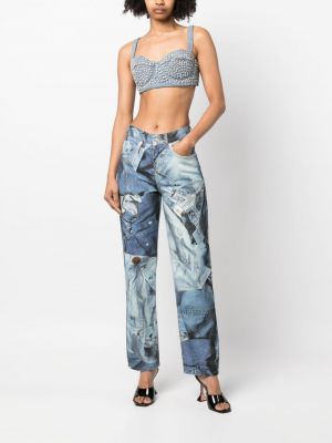Straight jeans mit print Moschino Jeans