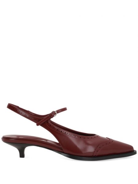 Slingback brogues Miu Miu punainen