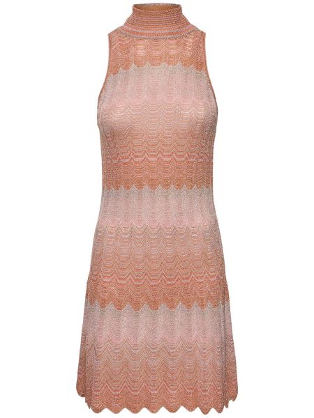 Kolsuz balıkçı yaka elbise Missoni pembe