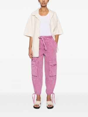 „cargo“ stiliaus kelnės Marant Etoile rožinė