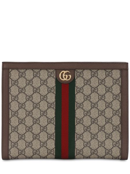 Чанта тип „портмоне“ с цип Gucci кафяво