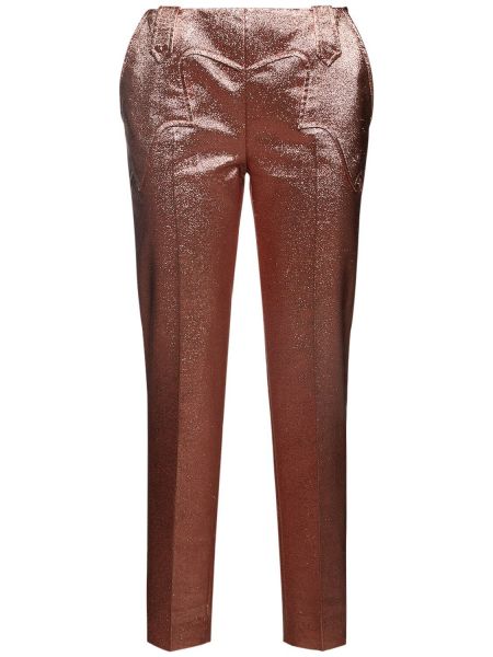 Rovné kalhoty Tom Ford růžové