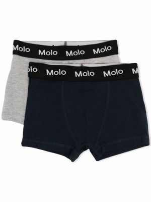 Bomull boksershorts for jenter Molo blå