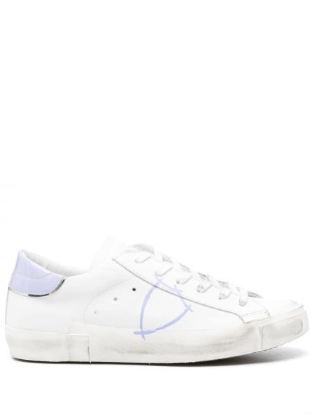 Δερμάτινα sneakers Philippe Model Paris λευκό