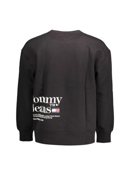 Suéter de algodón Tommy Hilfiger negro