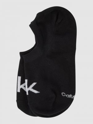 Носки с вышивкой Calvin Klein черные